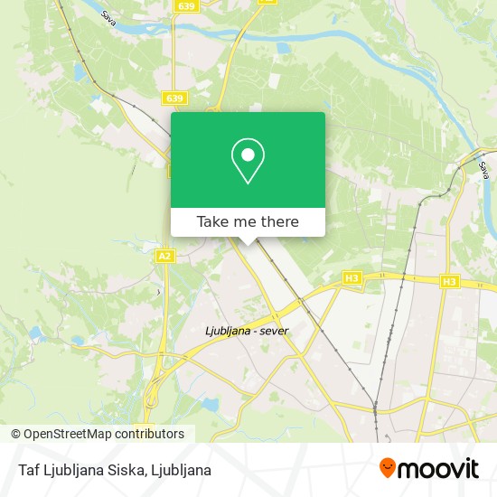 Taf Ljubljana Siska map
