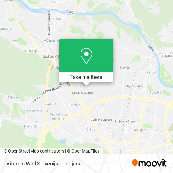 Vitamin Well Slovenija map