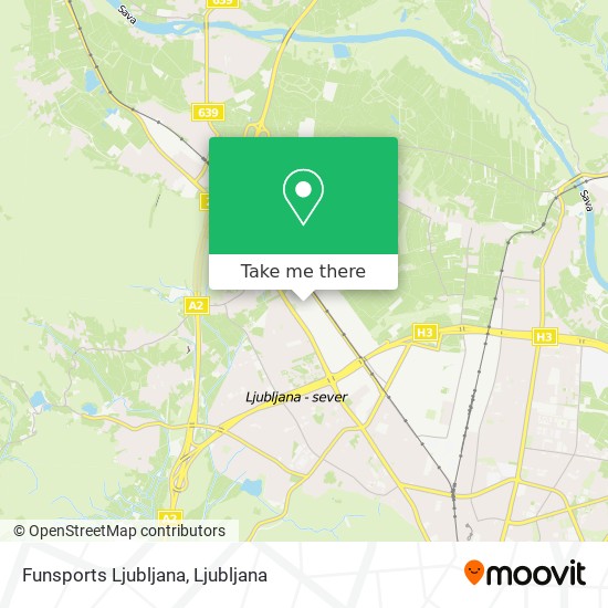 Funsports Ljubljana map