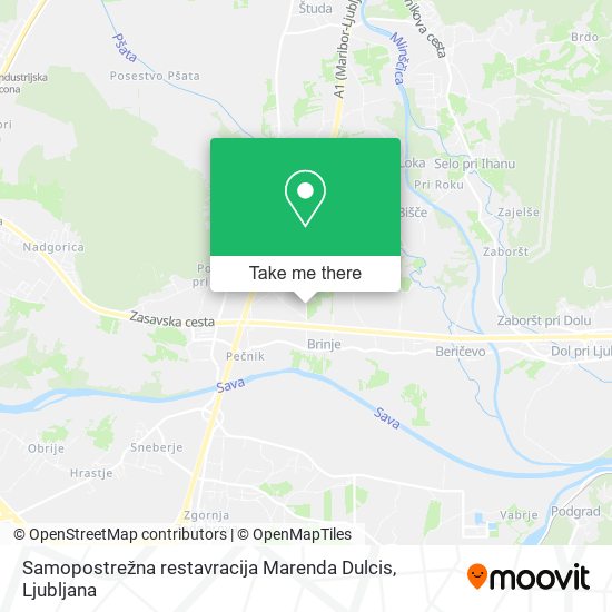Samopostrežna restavracija Marenda Dulcis map