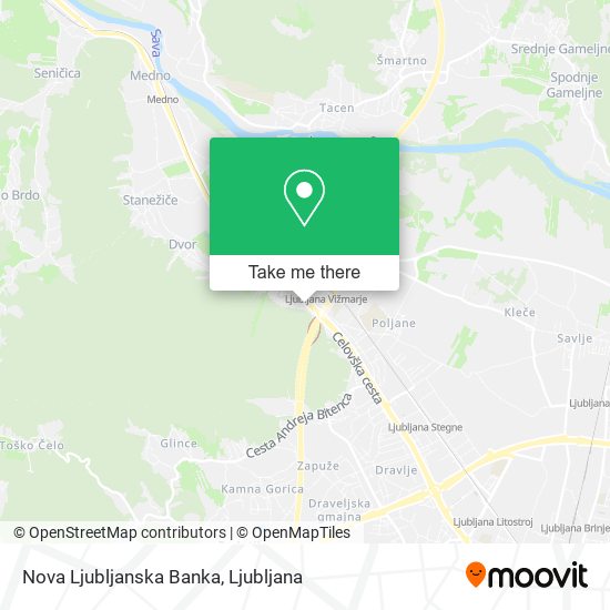 Nova Ljubljanska Banka map