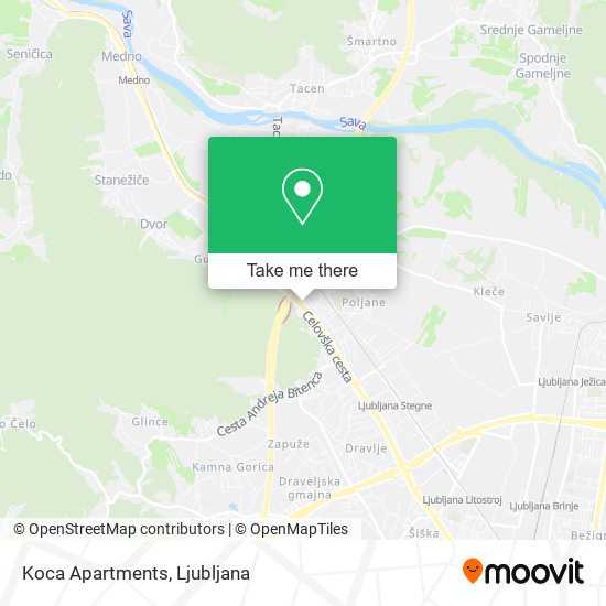 Koca Apartments map
