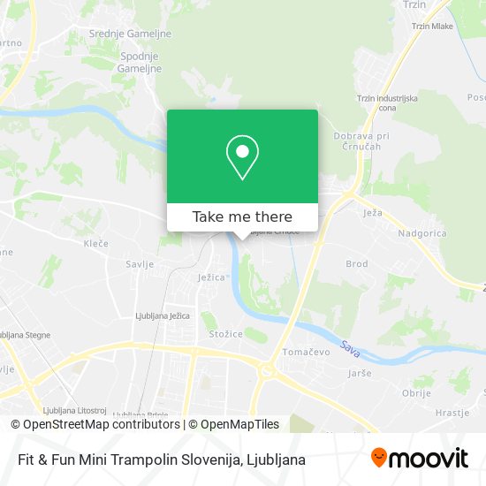 Fit & Fun Mini Trampolin Slovenija map