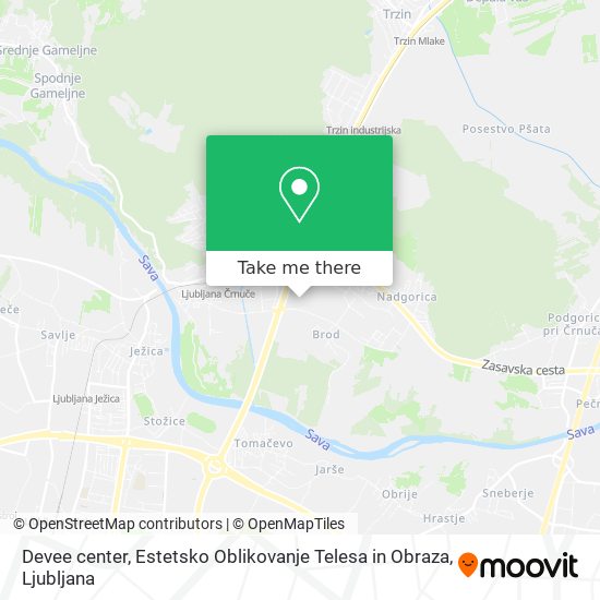 Devee center, Estetsko Oblikovanje Telesa in Obraza map