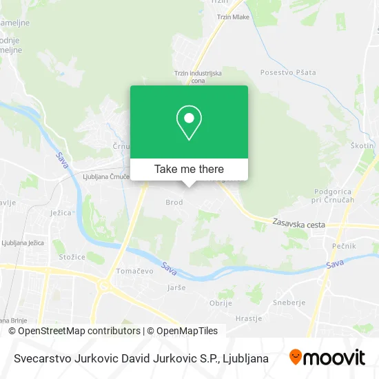 Svecarstvo Jurkovic David Jurkovic S.P. map