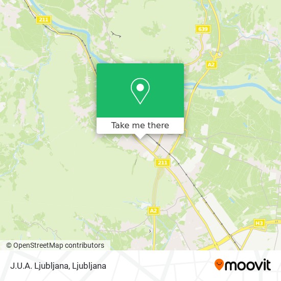 J.U.A. Ljubljana map