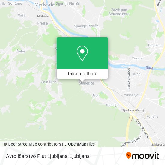Avtoličarstvo Plut Ljubljana map