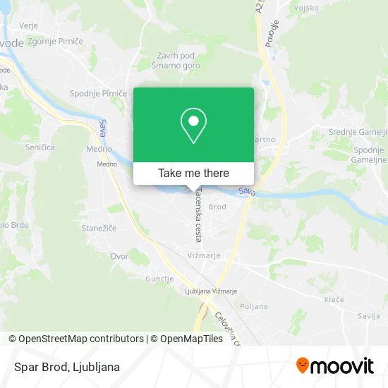 Spar Brod map