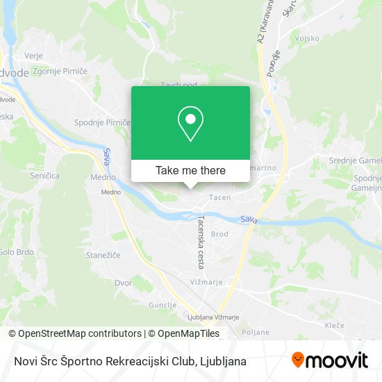 Novi Šrc Športno Rekreacijski Club map