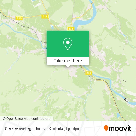 Cerkev svetega Janeza Kratnika map