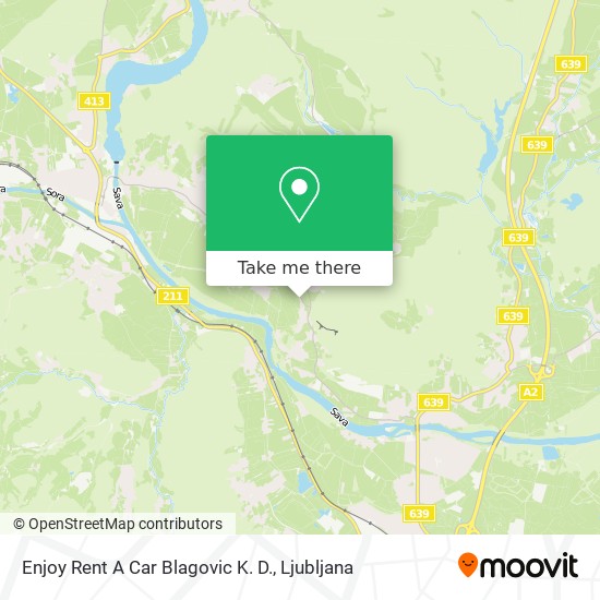 Enjoy Rent A Car Blagovic K. D. map
