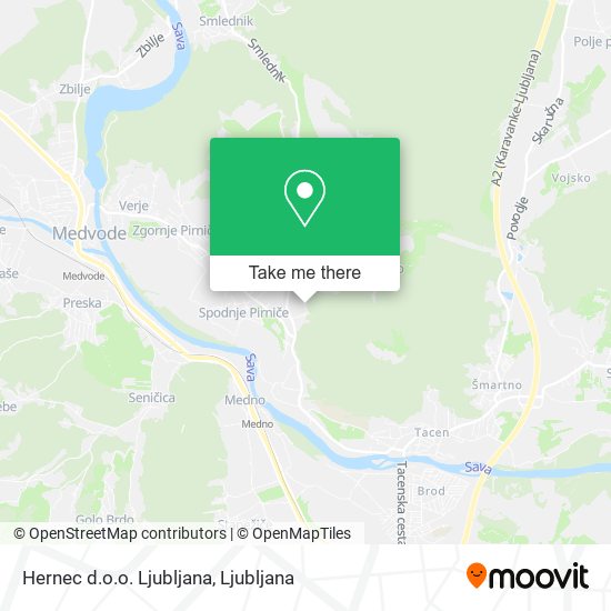 Hernec d.o.o. Ljubljana map