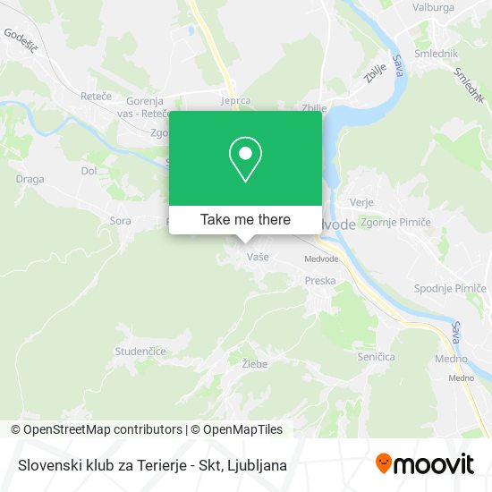 Slovenski klub za Terierje - Skt map