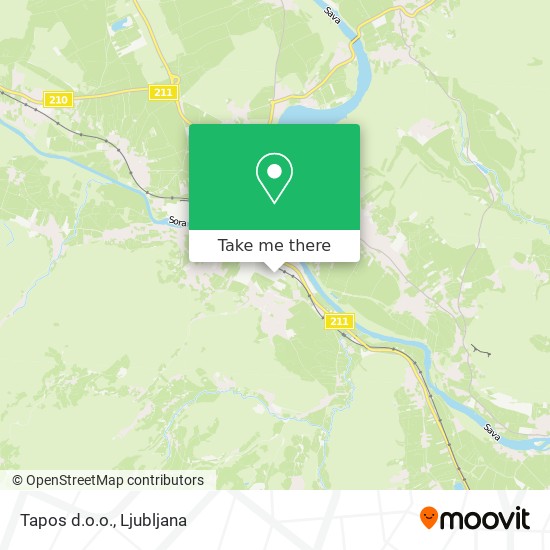 Tapos d.o.o. map