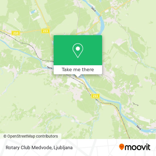 Rotary Club Medvode map