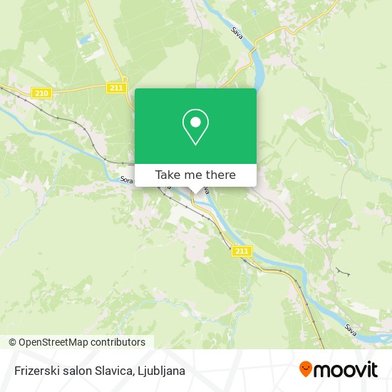 Frizerski salon Slavica map