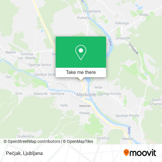 Pečjak map