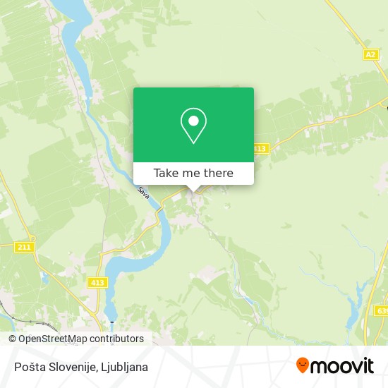 Pošta Slovenije map