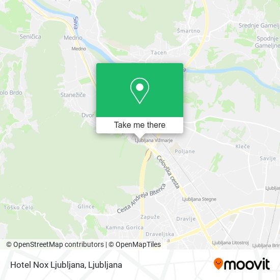 Hotel Nox Ljubljana map