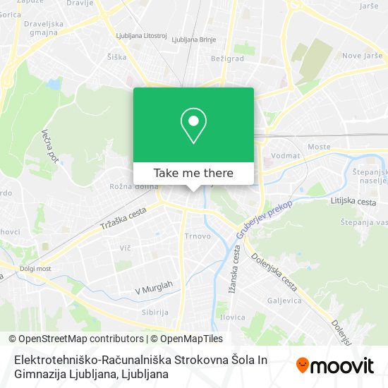 Elektrotehniško-Računalniška Strokovna Šola In Gimnazija Ljubljana map