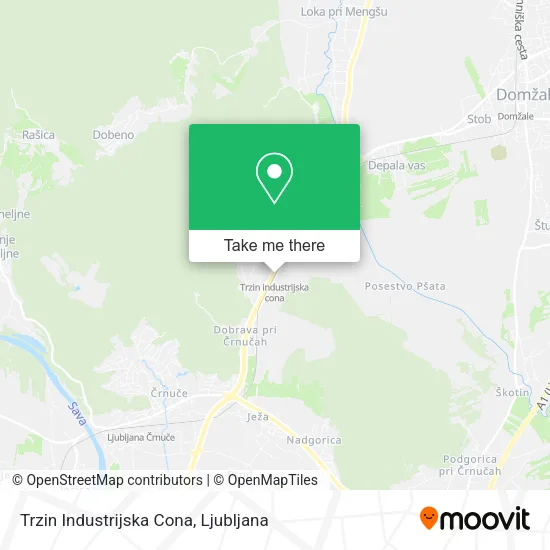 Trzin Industrijska Cona map