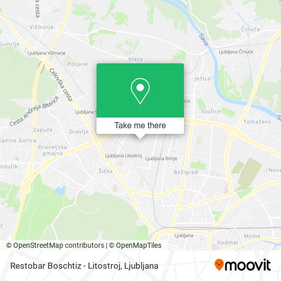 Restobar Boschtiz - Litostroj map