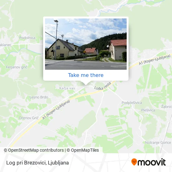 Log pri Brezovici map