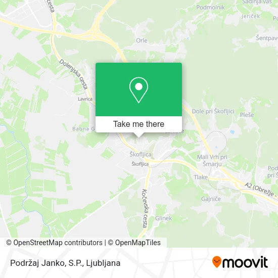 Podržaj Janko, S.P. map