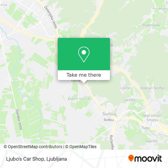 Ljubo's Car Shop map