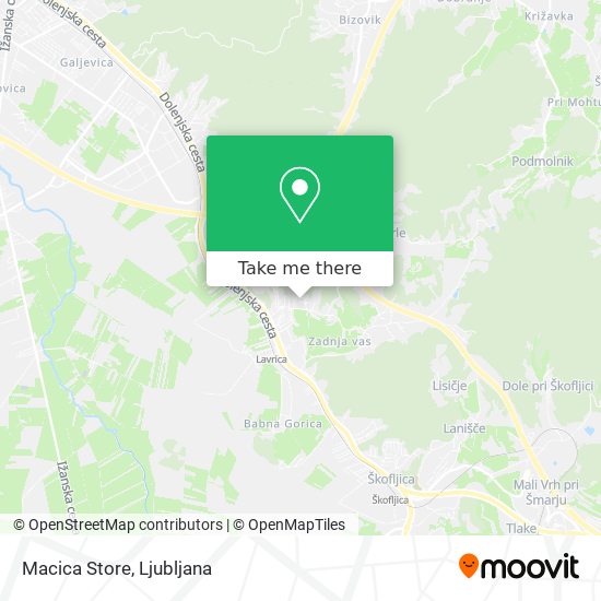 Macica Store map