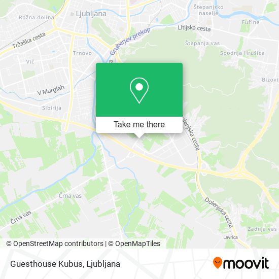 Guesthouse Kubus map