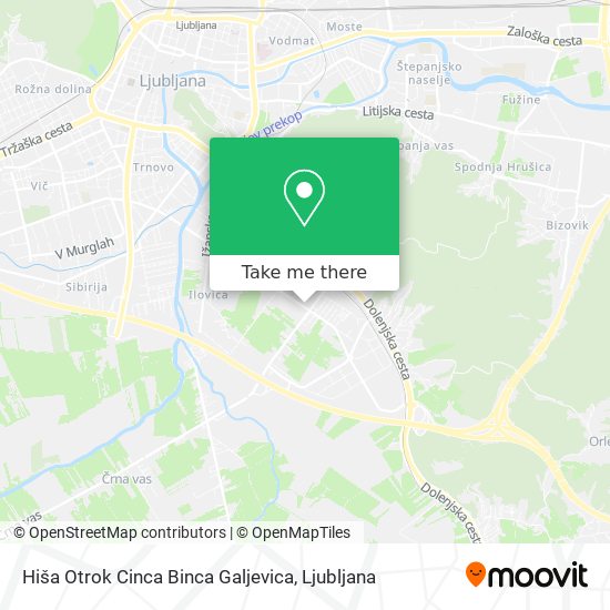 Hiša Otrok Cinca Binca Galjevica map