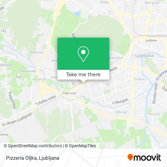 Pizzeria Oljka map