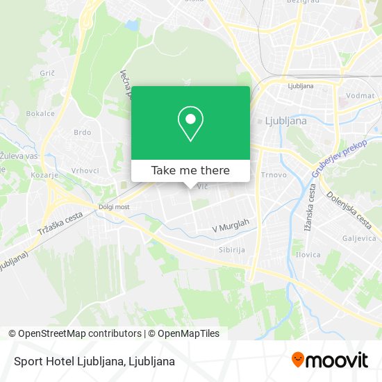 Sport Hotel Ljubljana map