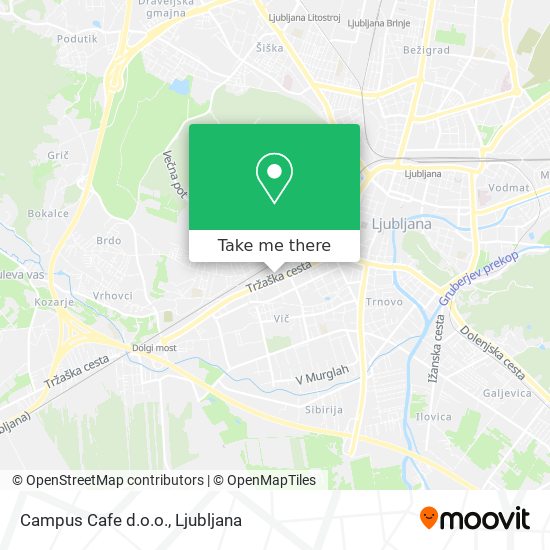 Campus Cafe d.o.o. map