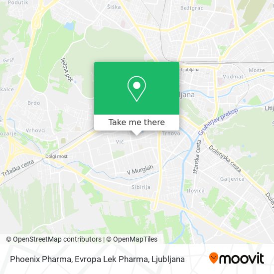 Phoenix Pharma, Evropa Lek Pharma map