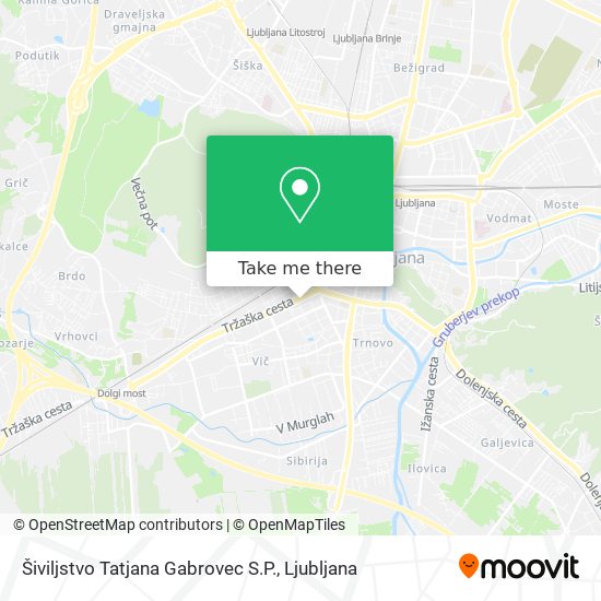 Šiviljstvo Tatjana Gabrovec S.P. map