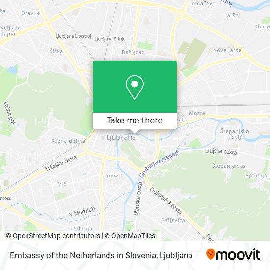 Embassy of the Netherlands in Slovenia map