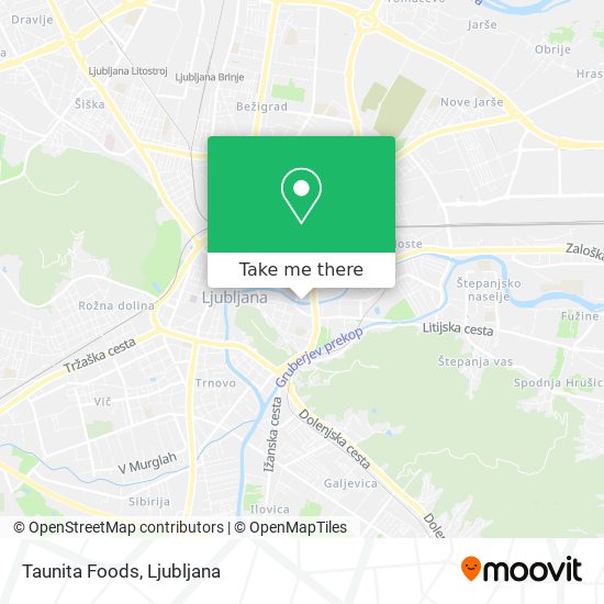 Taunita Foods map