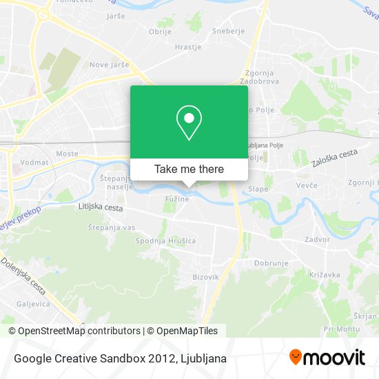 Google Creative Sandbox 2012 map
