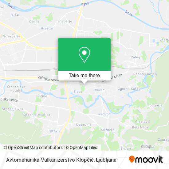 Avtomehanika-Vulkanizerstvo Klopčič map