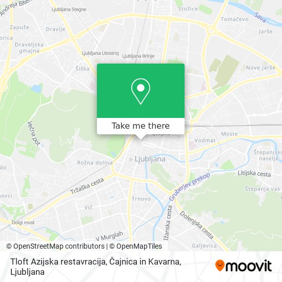 Tloft Azijska restavracija, Čajnica in Kavarna map