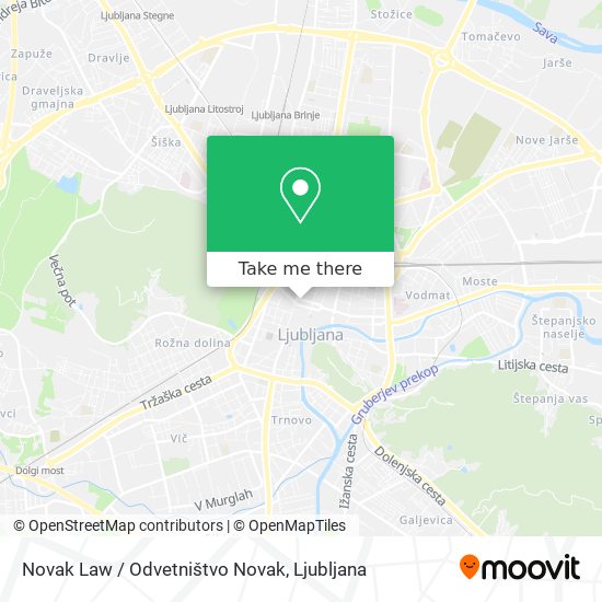 Novak Law / Odvetništvo Novak map