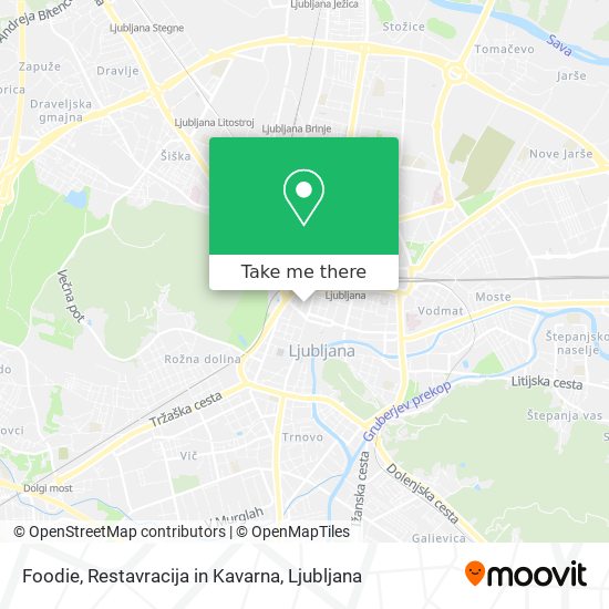Foodie, Restavracija in Kavarna map