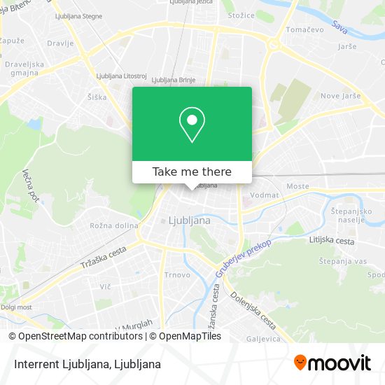 Interrent Ljubljana map