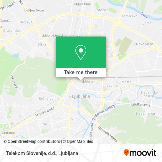 Telekom Slovenije, d.d. map