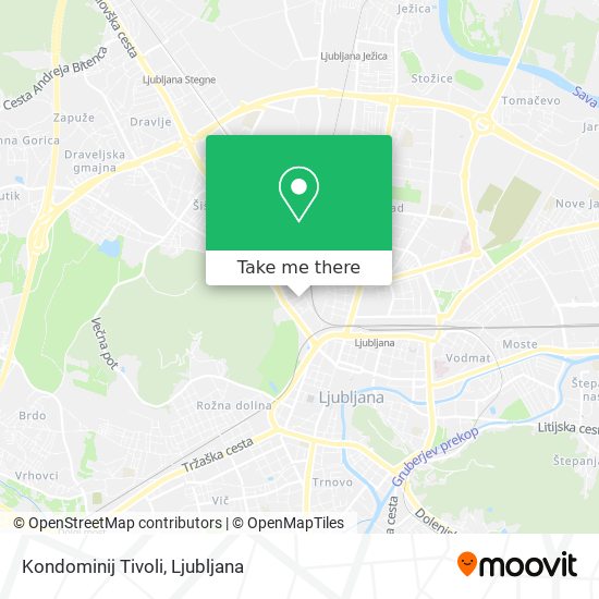 Kondominij Tivoli map