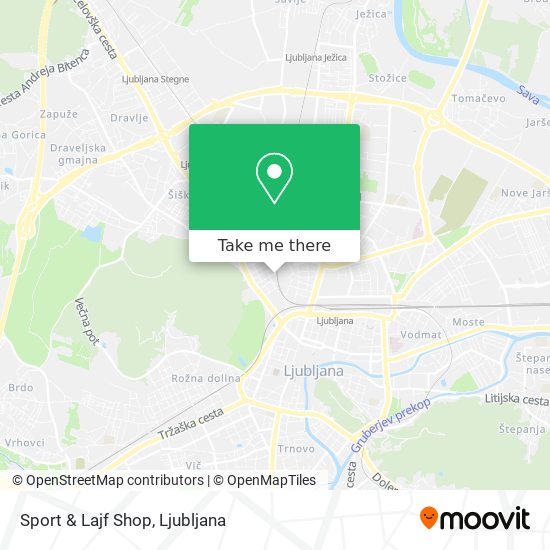 Sport & Lajf Shop map