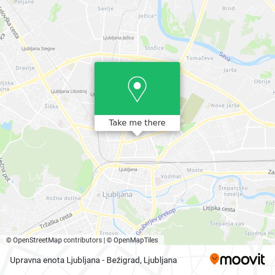 Upravna enota Ljubljana - Bežigrad map