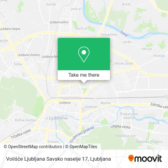 Volišče Ljubljana Savsko naselje 17 map